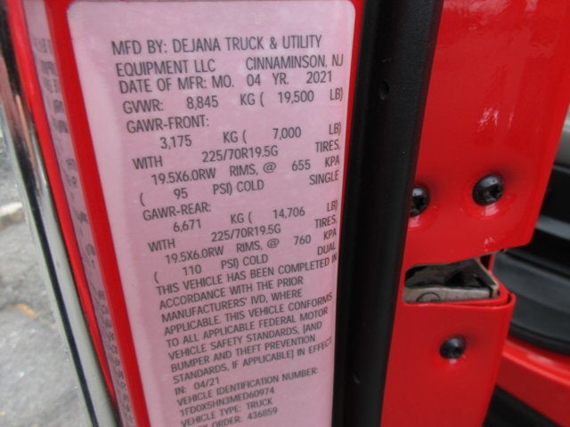 2021 Ford F-550, EXT CAB 4X4 GAS DUMP TRUCK XL