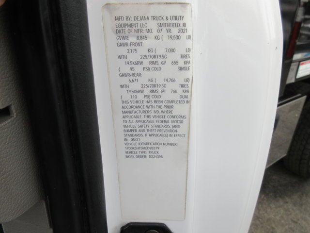 2021 Ford F550 EXT CAB, 4X4 DIESEL, DUMP XL