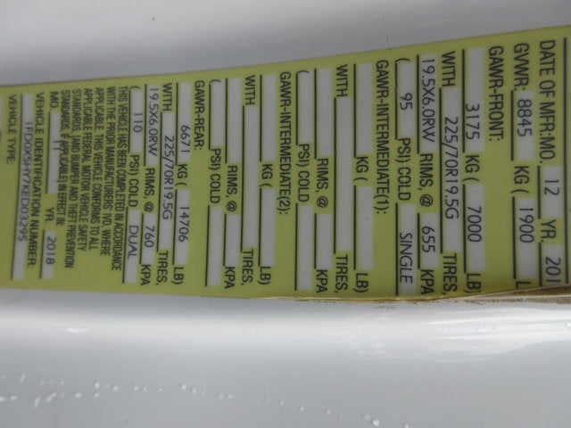 2019 Ford Super Duty F-550 MASON DUMP EXT CAB XL