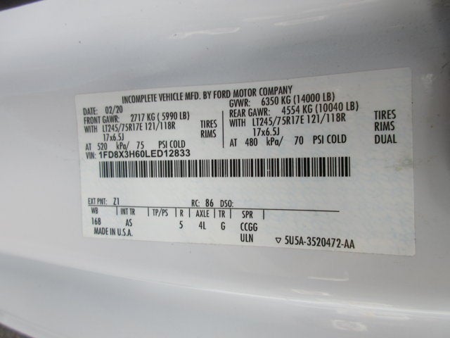 2020 Ford F-350 CREW CAB SERVICE TRUCK 4X4 XL