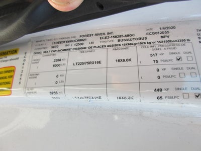 2019 Ford E-350, 12 PASS, HANDICAP BUS E-350 SRW 138" WB