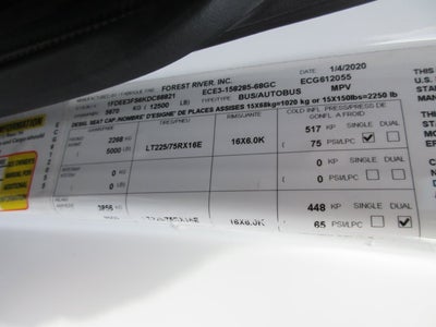 2019 Ford E-350, 12 PASS, HANDICAP BUS E-350 SRW 138" WB