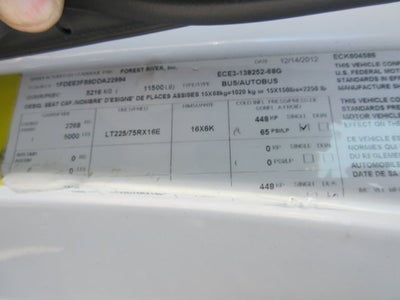 2013 Ford Econoline Commercial Cutaway E-350 Super Duty 138" 5-Spd SRW