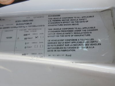 2013 Ford Econoline Commercial Cutaway E-350 Super Duty 138" 5-Spd SRW