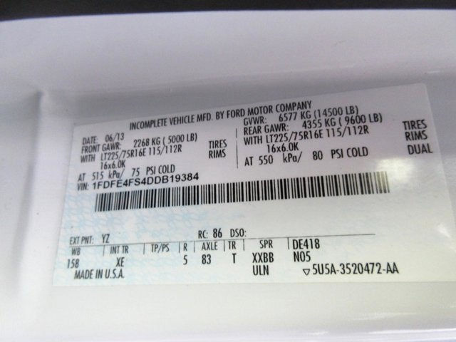 2013 Ford Econoline Commercial Cutaway 16 passenger Handicapped Bus