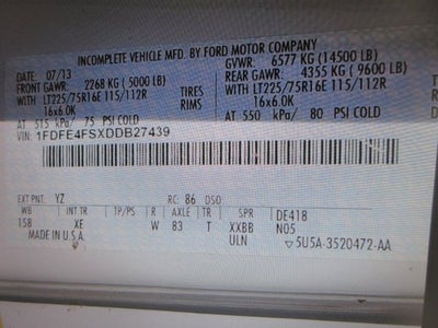 2013 Ford Econoline Commercial Cutaway E450, 18 PASSENGER, HANDICAPPED