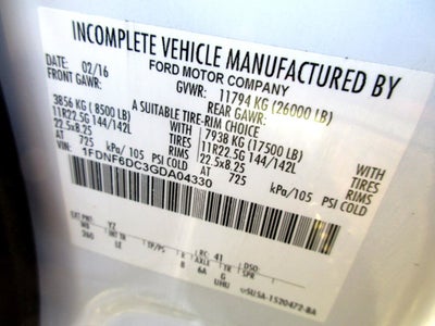 2016 Ford F-650 24' BOX TRUCK, LIFTGATE