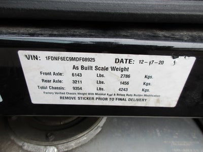 2021 Ford F650 18' BOX TRUCK DIESEL, LIFTGTAE