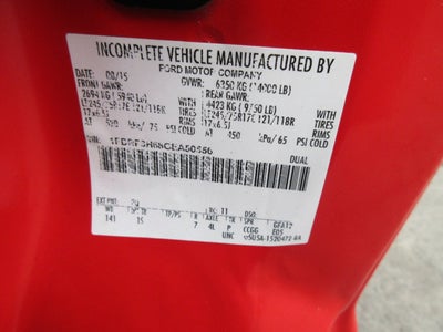 2016 Ford Super Duty F-350 DRW XL DRW 4WD DUMP TRUCK