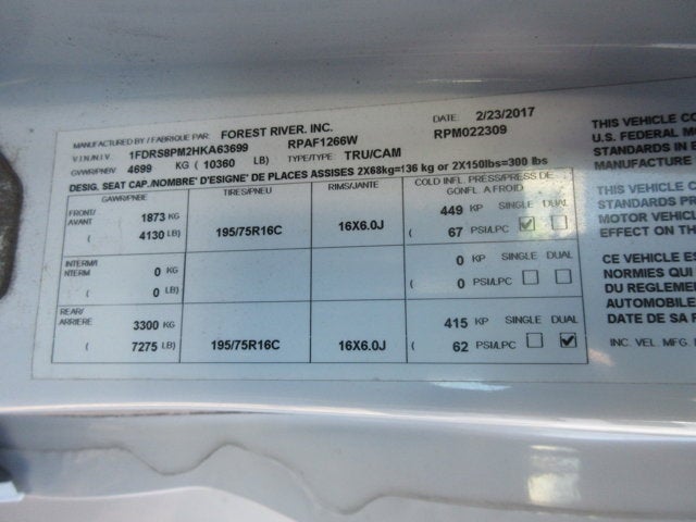 2017 Ford T-350 TRANSIT ENCLOSED UTILITY TRUCK