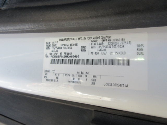 2017 Ford T-350 TRANSIT ENCLOSED UTILITY TRUCK