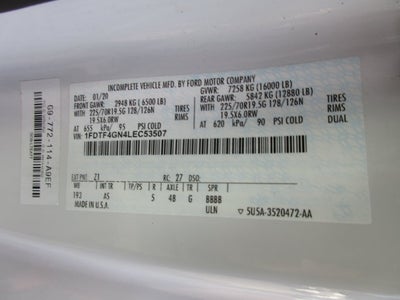 2020 Ford F-450 14 FOOT BOX TRUCK CANTILEVER LIFTGATE XL