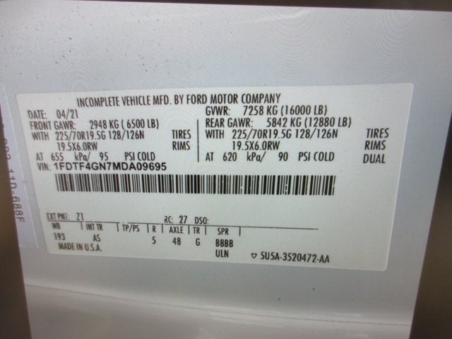 2021 Ford F-450 BOX TRUCK, CANTILEVER LIFT GATE XL