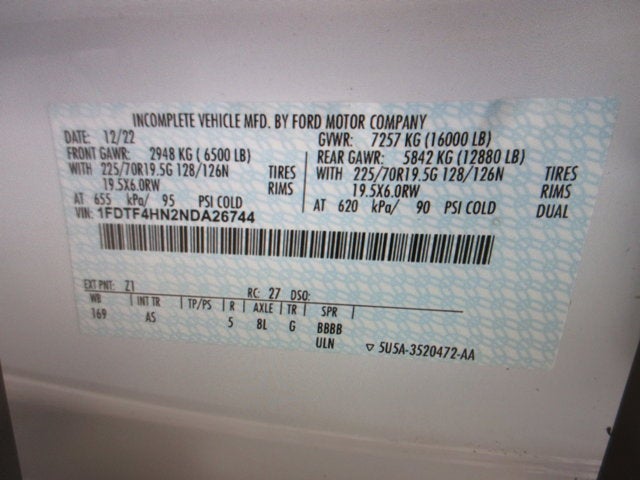 2022 Ford Super Duty F-450 UTILITY TRUCK 4X4 XL