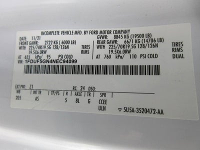 2022 Ford Super Duty F-550 DRW 15' FLAT BED, DUMP TRUCK, LANDSCAPE TRUCK