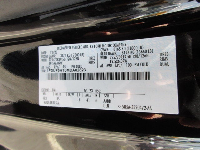 2021 Ford 14' BOX TRUCK, DIESEL, 4X4 LIFTGATE XL