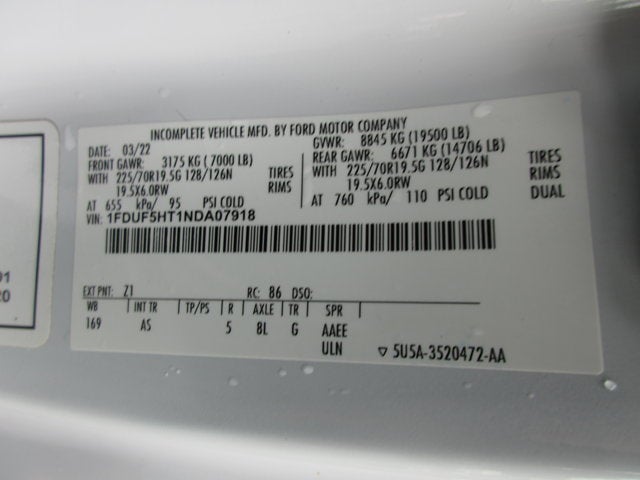 2022 Ford F-550, DUMP, DIESEL, PLOW & SALTER XL