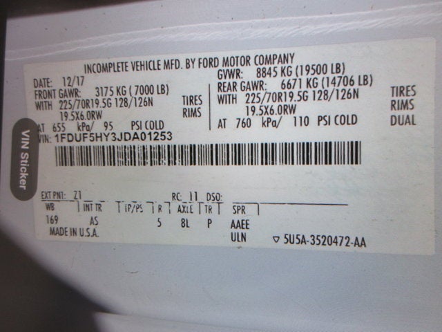 2018 Ford Super Duty F-550 DRW XL