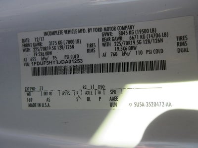 2018 Ford Super Duty F-550 DRW 12' DUMP,, PLOW DUMP TRUCK, SNOW PLOW, 4X4