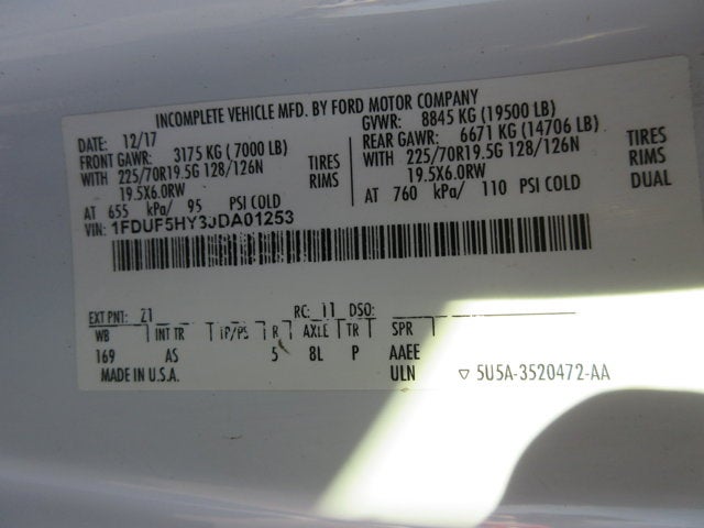 2018 Ford Super Duty F-550 DRW 12' DUMP,, PLOW DUMP TRUCK, SNOW PLOW, 4X4