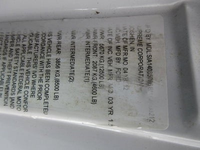 2012 Ford Econoline Commercial Cutaway 14' BOX TRUCK, 46K MILES