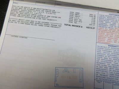 2012 Ford Econoline Commercial Cutaway BOX TRUCK, 57K MILES