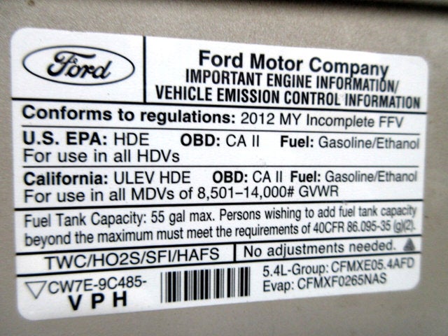 2012 Ford Econoline Commercial Cutaway BOX TRUCK, 57K MILES