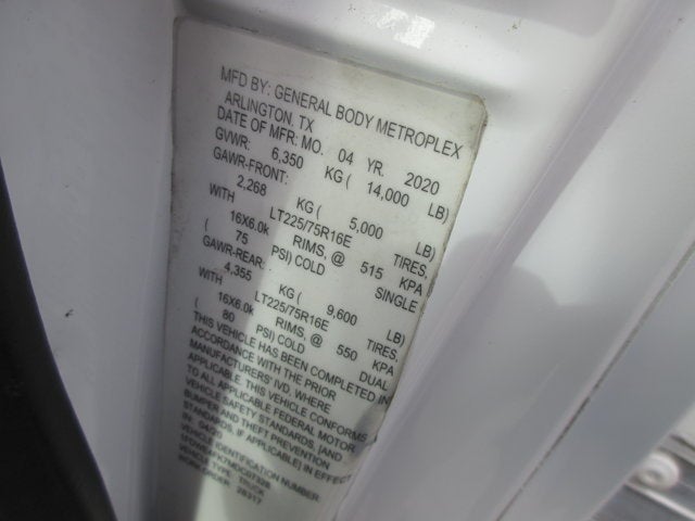 2021 Ford E-450, 15 FOOT BOX TRUCK E-450 DRW 158" WB