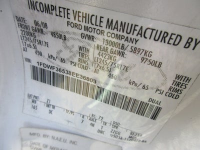 2008 Ford Super Duty F-350 DRW BUCKET TRUCK, VERSALIFT BUCKET TRUCK