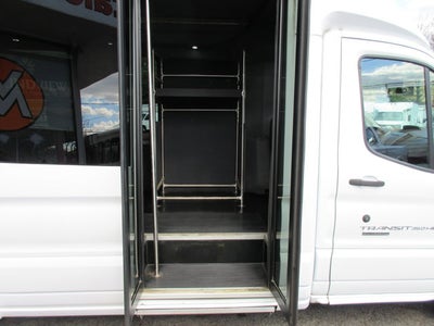 2016 Ford Transit 350, 14 PASSENGER SHUTTLE BUS T-350 156" 10360 GVWR DRW