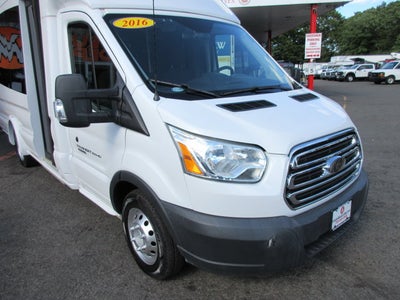 2016 Ford Transit 350, 14 PASSENGER SHUTTLE BUS T-350 156" 10360 GVWR DRW