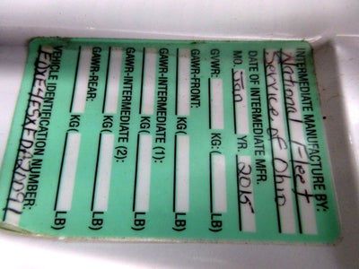 2015 Ford Econoline Commercial Cutaway E-450 SERVICE BODY,, PROPANE FUEL