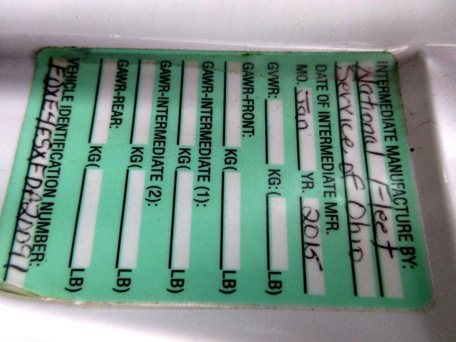 2015 Ford Econoline Commercial Cutaway E-450 SERVICE BODY,, PROPANE FUEL