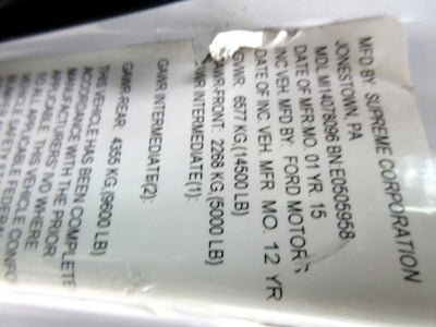 2015 Ford Econoline Commercial Cutaway E-450 SERVICE BODY,, PROPANE FUEL