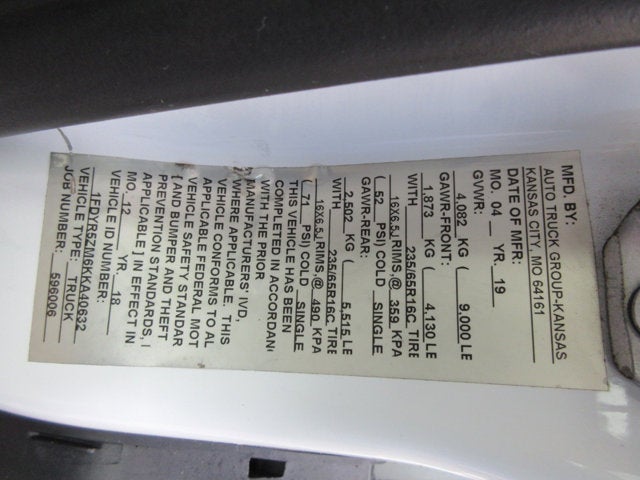 2019 Ford Transit Chassis T-250, FOLDING FLATBED 10'