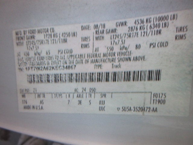 2019 Ford Super Duty F-250 CREW CAB, STAKE BED King Ranch