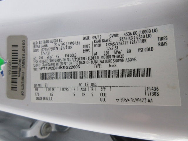 2019 Ford Super Duty F-250 SRW XL Crew Cab Long Bed 4WD