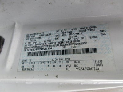 2007 Ford Econoline Cargo Van E-350 Super Duty BUCKET VAN