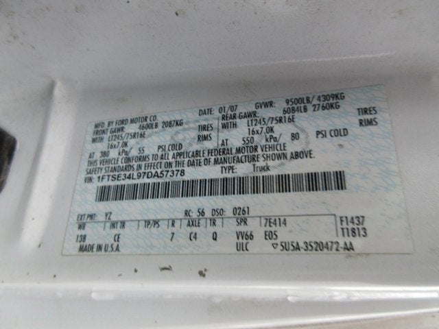 2007 Ford Econoline Cargo Van E-350 Super Duty BUCKET VAN