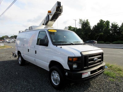 2011 Ford Econoline Cargo Van E350 BUCKET VAN, CABLE PULLER VAN, REAR A/C