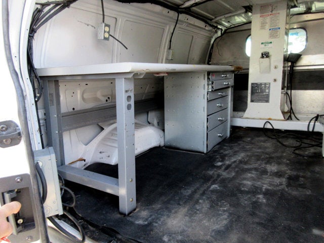 2011 Ford Econoline Cargo Van E350 BUCKET VAN, CABLE PULLER VAN, REAR A/C
