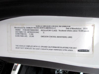 2017 Freightliner M2 106 Medium Duty 26' BOX TRUCK, CUMMINS DIESEL, ALLISON TRANS