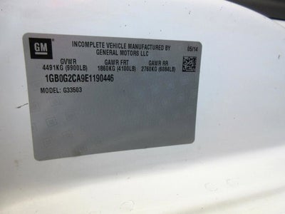 2014 Chevrolet Express Commercial Cutaway G3500, 10' CUBE VAN, 10 foot BOX