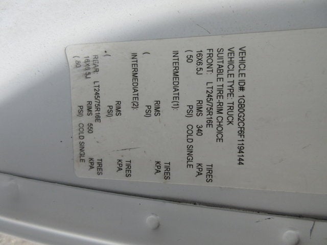 2015 Chevrolet Express Commercial Cutaway G3500, 12' CUBE VAN, 12' BOX VAN