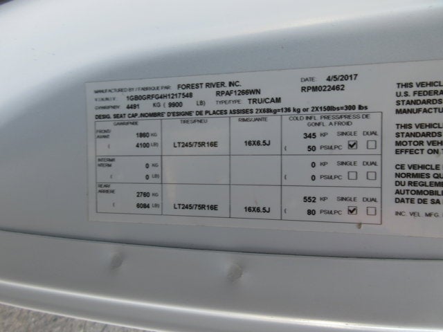 2017 Chevrolet Express Commercial Cutaway 12' UTILITY TRUCK