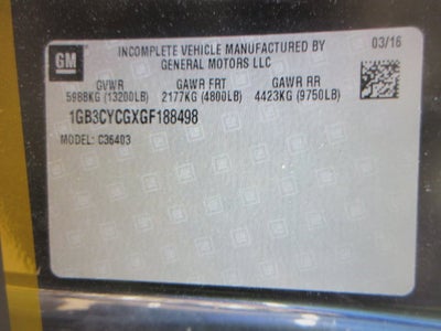 2016 Chevrolet Silverado 3500HD STAKE BED, LIFTGATE Work Truck