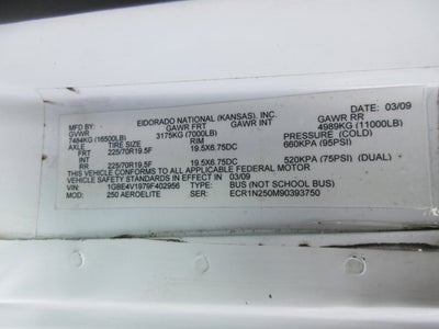 2009 Chevrolet CC4500 24 PASSENGER BUS