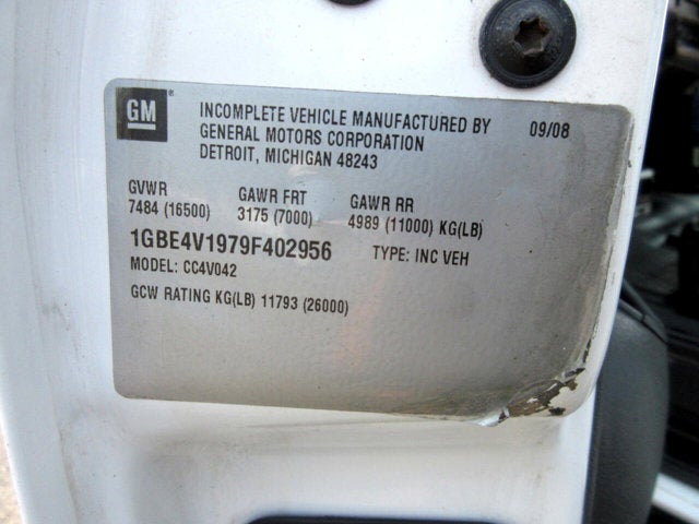 2009 Chevrolet CC4500 24 PASSENGER BUS