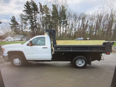 2019 GMC Sierra 3500HD. DIESEL, 4X4 MASON DUMP 4WD Reg Cab 137.5" WB, 59.06" CA