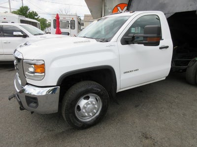 2019 GMC Sierra 3500HD. DIESEL, 4X4 MASON DUMP 4WD Reg Cab 137.5" WB, 59.06" CA